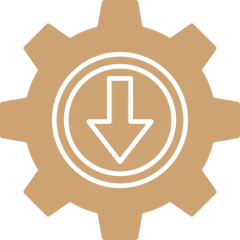 Execution and installation stage icon